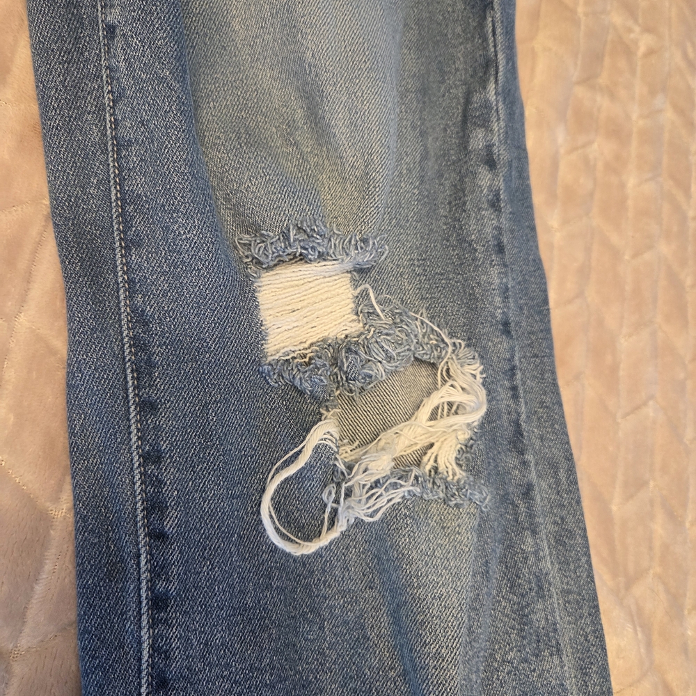 Windsor Blue Distressed Flare Jeans - Picture 8 of 12